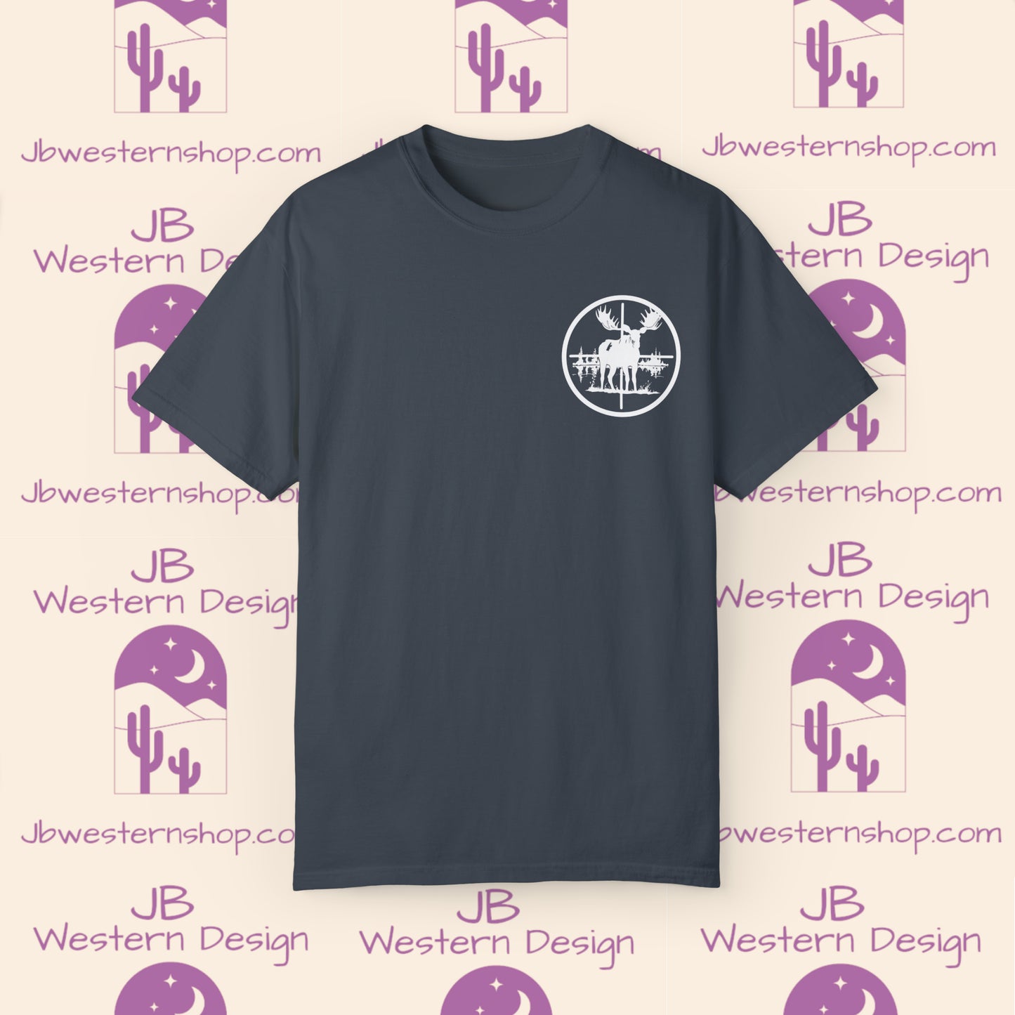 Moose in Scope Unisex Garment-Dyed T-shirt