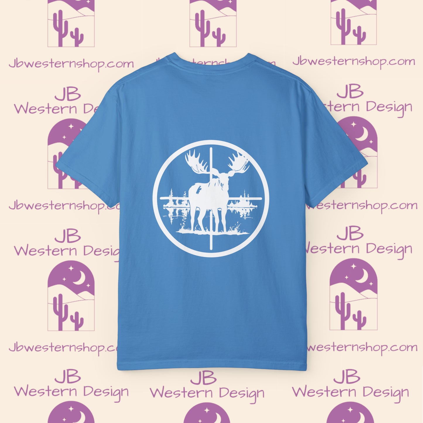 Moose in Scope Unisex Garment-Dyed T-shirt