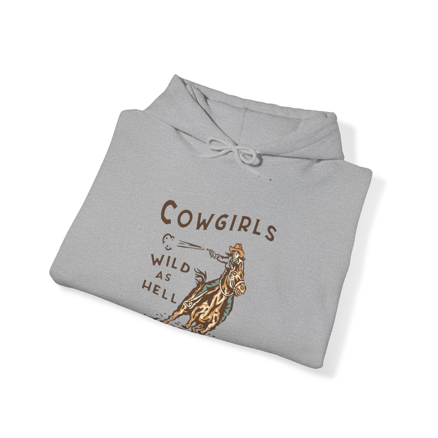 Cowgirls Wild As Hell Unisex Heavy Blend™ Hooded Sweatshirt