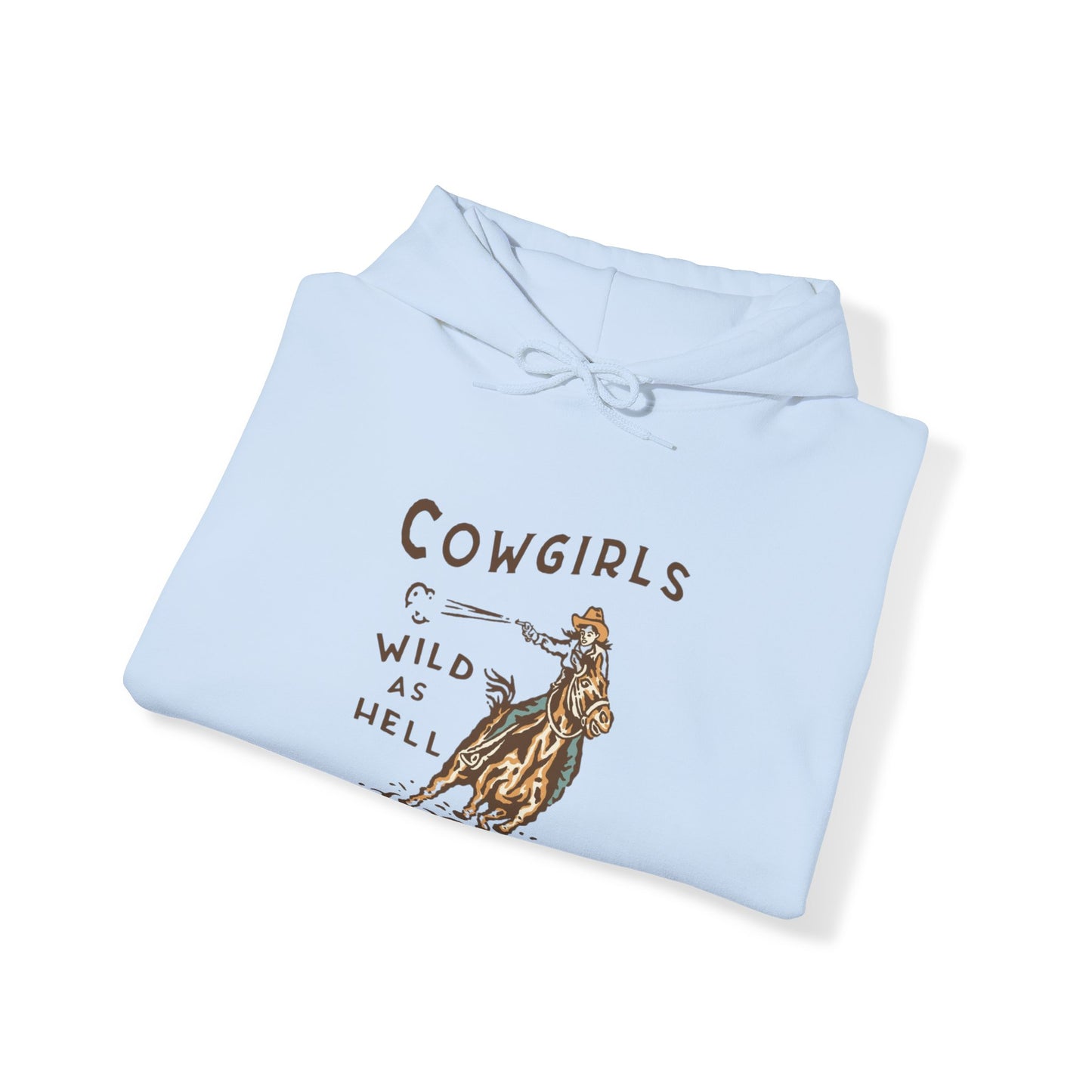 Cowgirls Wild As Hell Unisex Heavy Blend™ Hooded Sweatshirt