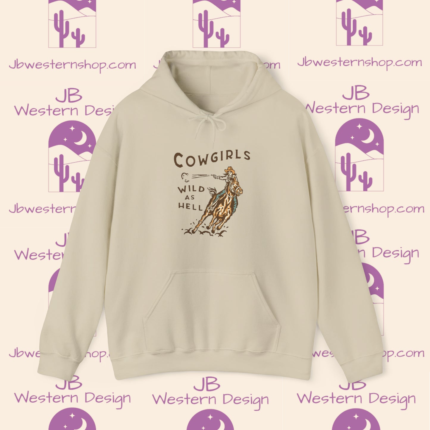 Cowgirls Wild As Hell Unisex Heavy Blend™ Hooded Sweatshirt