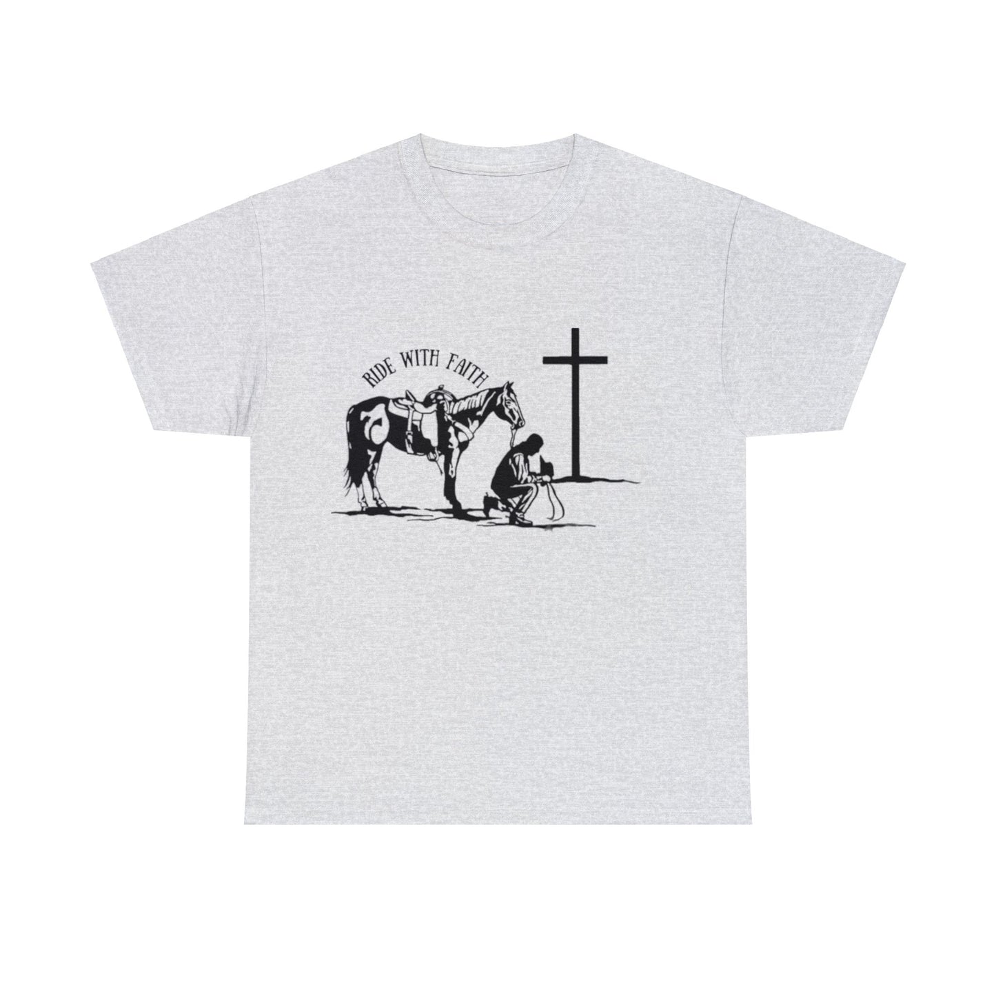 Ride With Faith  Unisex Heavy Cotton Tee