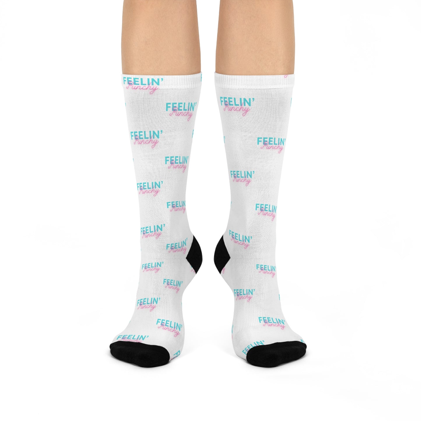 Feelin' Punchy  Cushioned Crew Socks