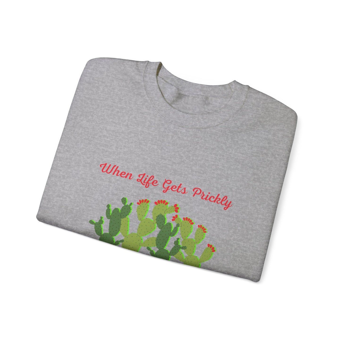 Be A Blossom Red  Unisex Heavy Blend™ Crewneck Sweatshirt