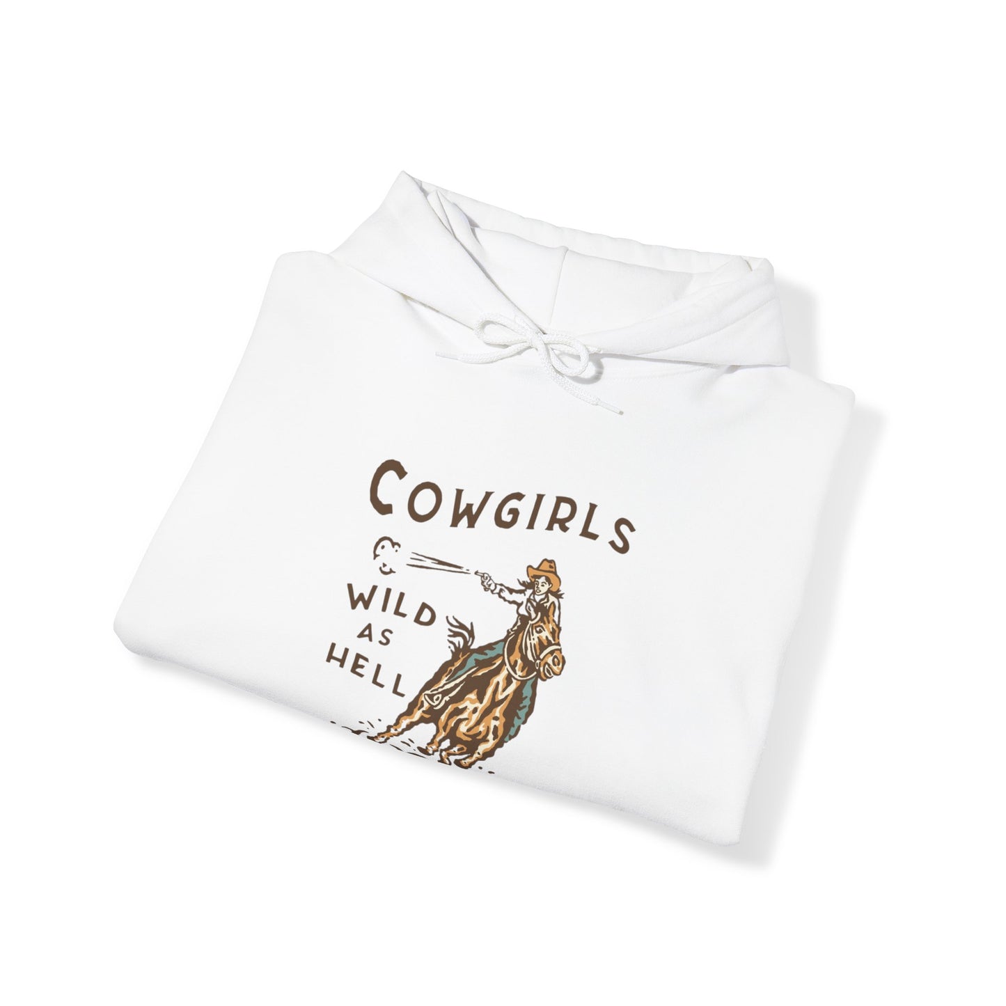 Cowgirls Wild As Hell Unisex Heavy Blend™ Hooded Sweatshirt