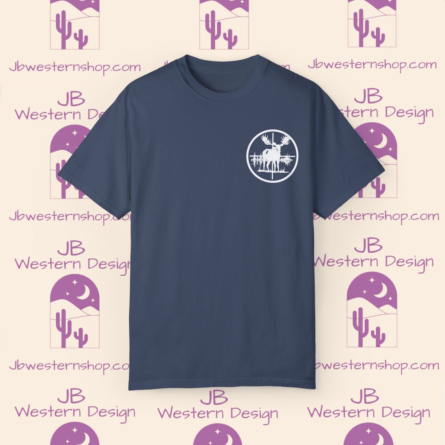 Moose in Scope Unisex Garment-Dyed T-shirt