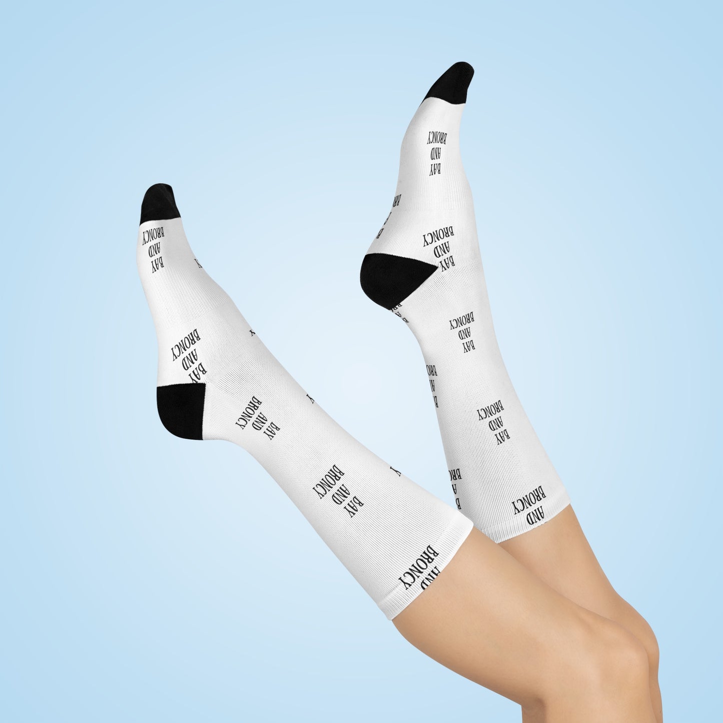 Bay and Broncy Cushioned Crew Socks