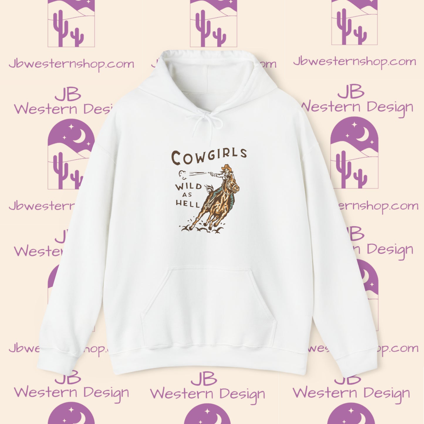 Cowgirls Wild As Hell Unisex Heavy Blend™ Hooded Sweatshirt