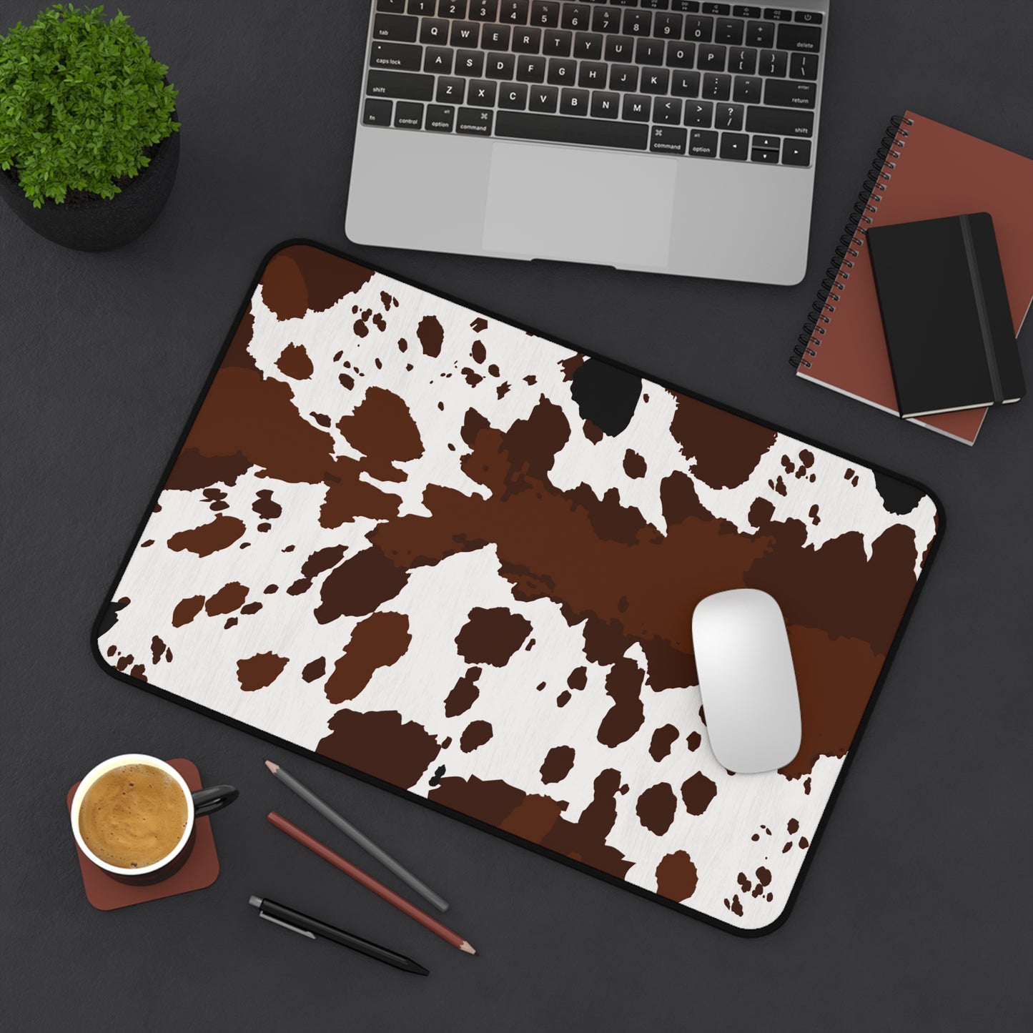 Cow hide Desk Mat