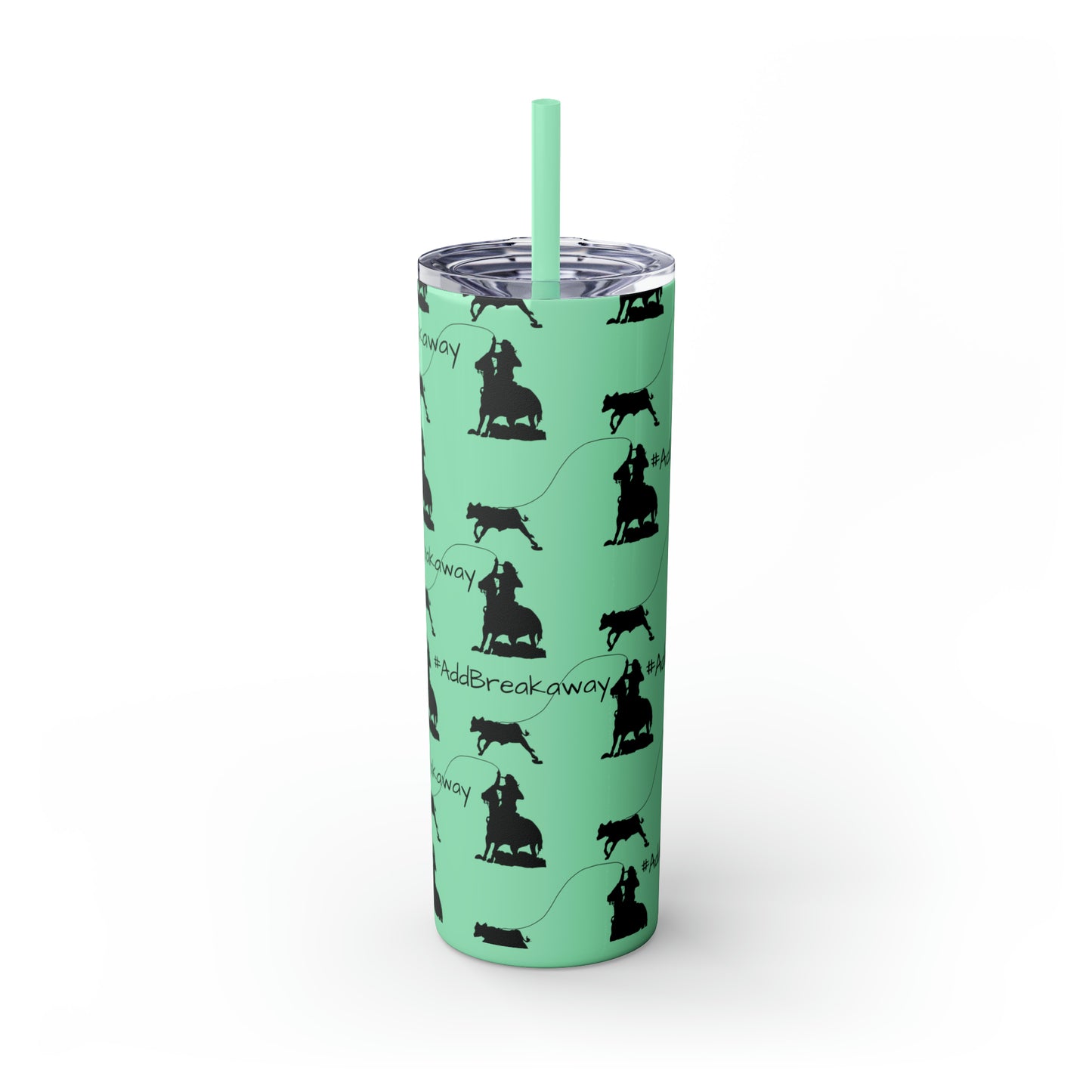 #Addbreakaway Skinny Tumbler with Straw, 20oz