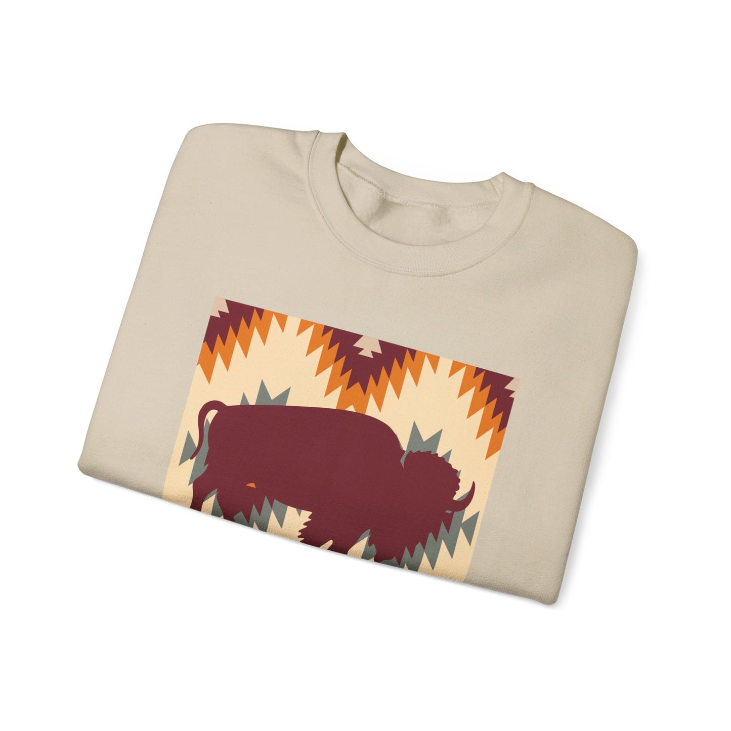 Buffalo Aztec Unisex Heavy Blend™ Crewneck Sweatshirt