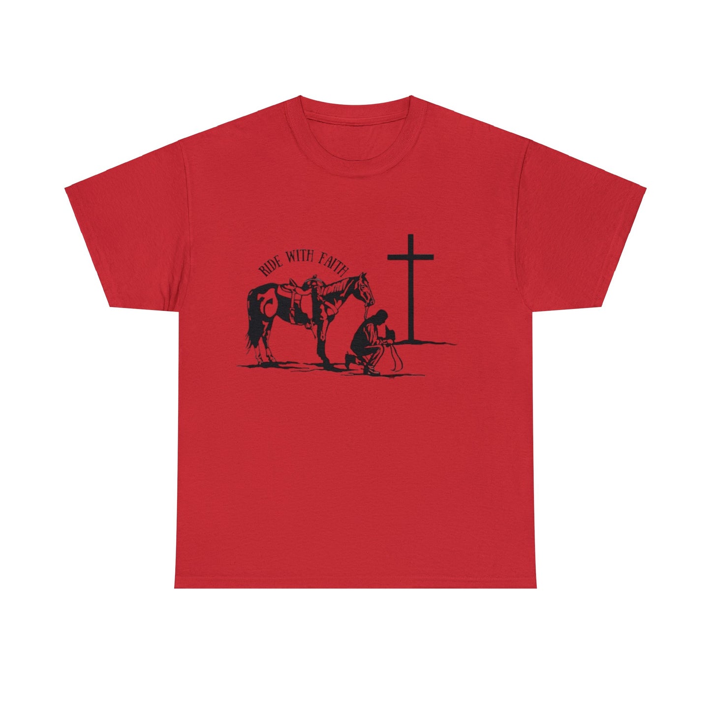 Ride With Faith  Unisex Heavy Cotton Tee