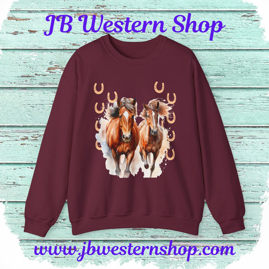 Running Horses Sweatshirt