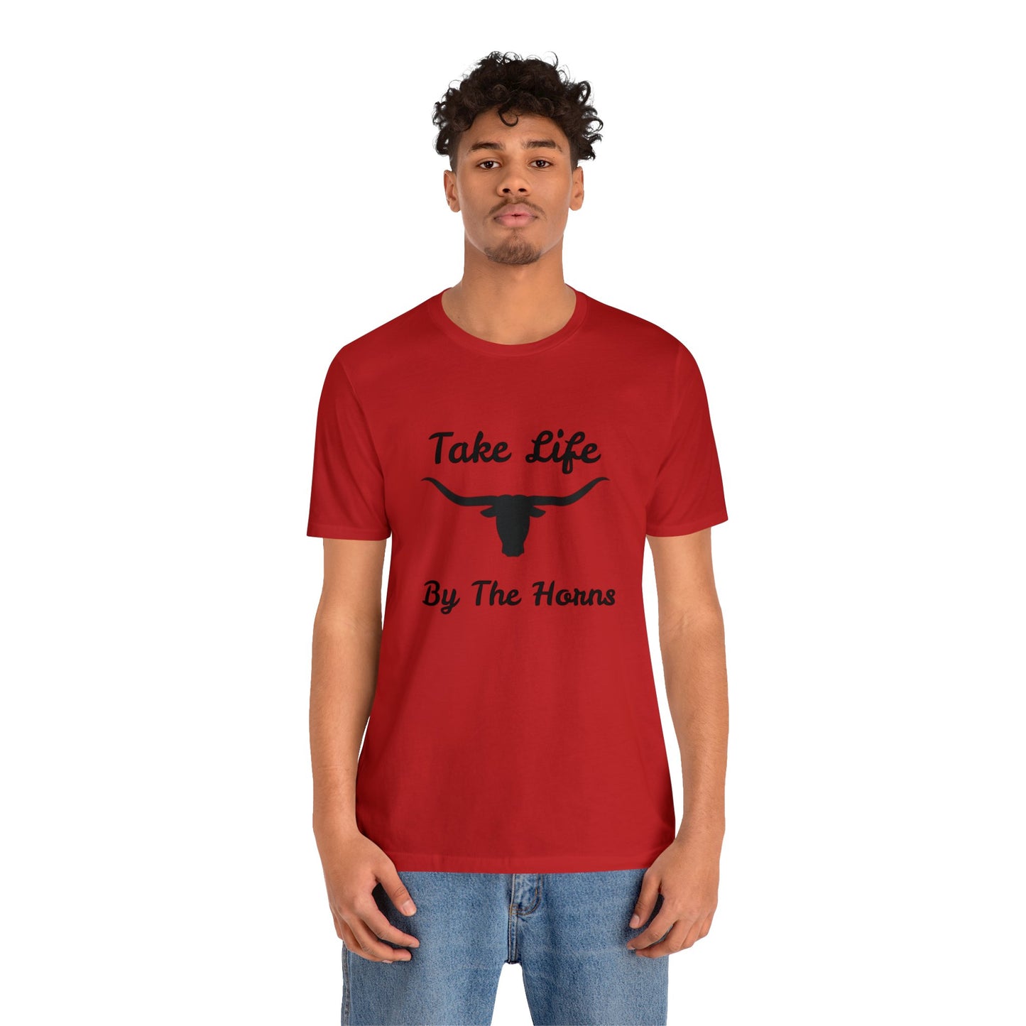 Take Life By The Horns   Unisex Jersey Short Sleeve Tee