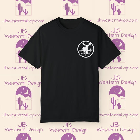 Moose in Scope Unisex Garment-Dyed T-shirt