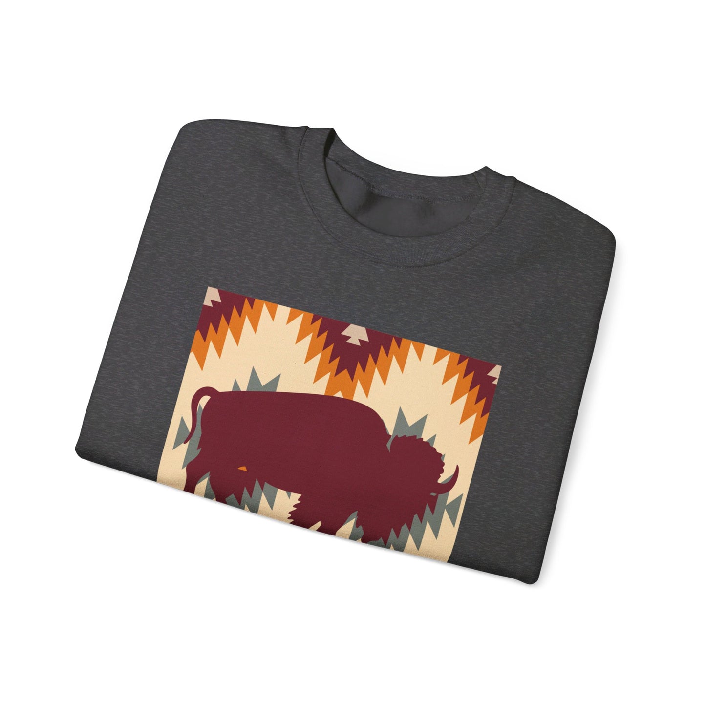 Buffalo Aztec Unisex Heavy Blend™ Crewneck Sweatshirt