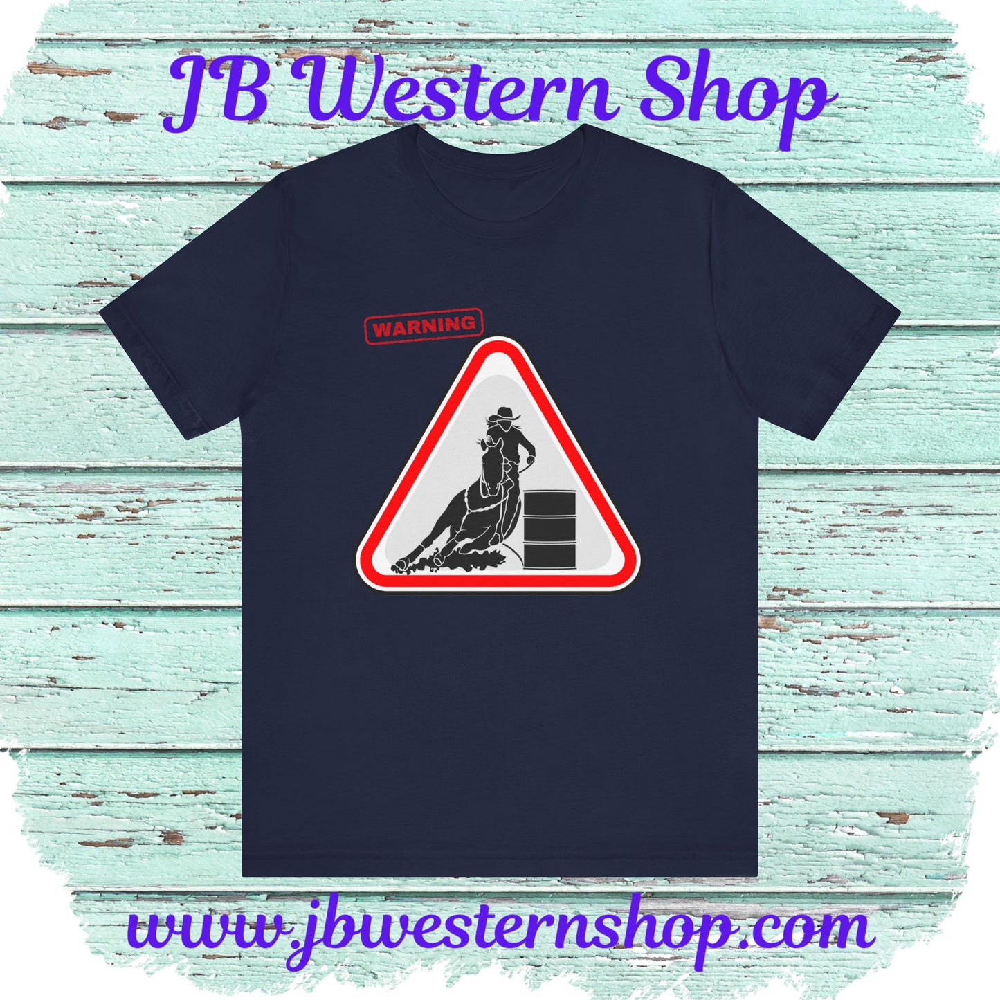 Barrel Racer Warning Unisex Tee