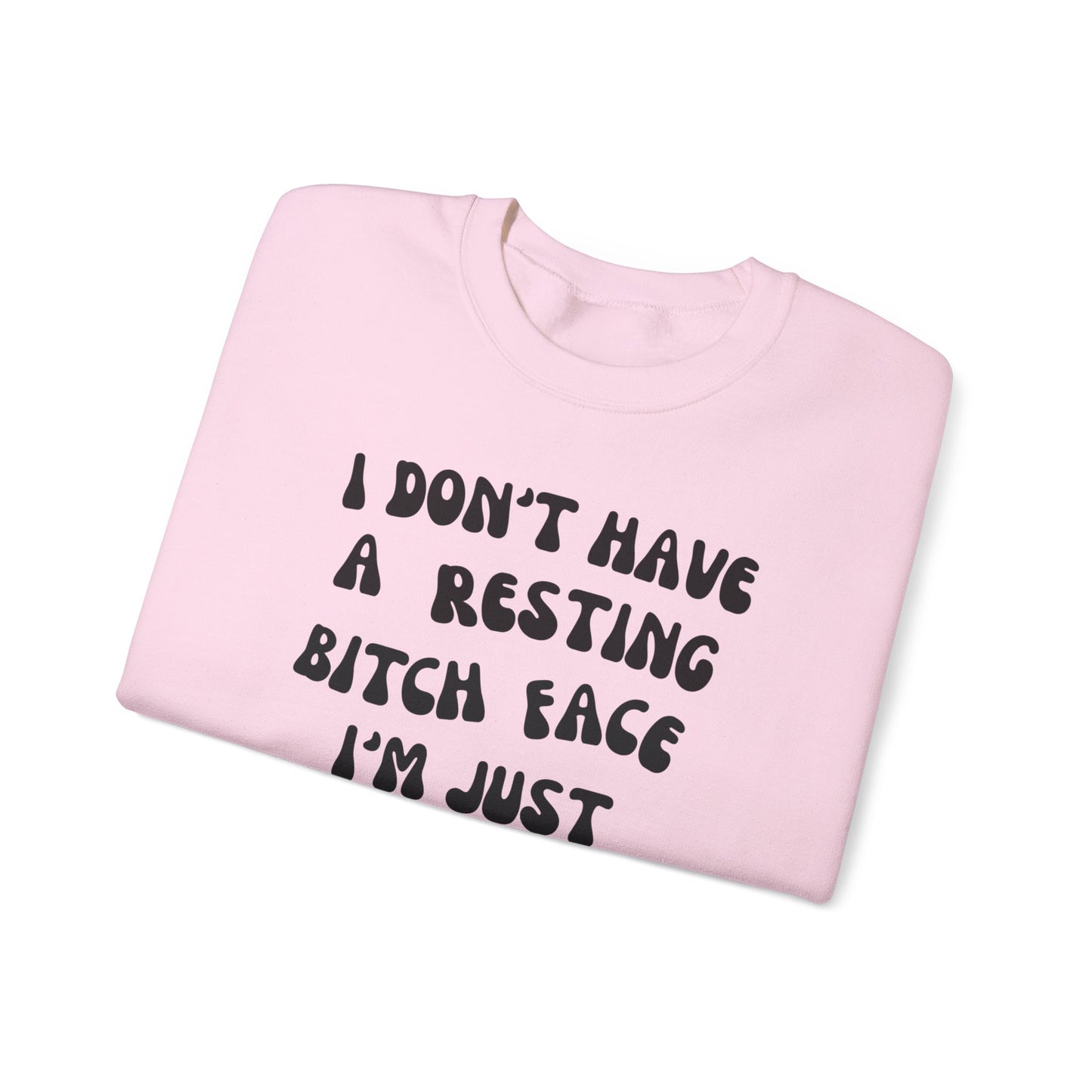 Resting Bitch Face Unisex Heavy Blend™ Crewneck Sweatshirt