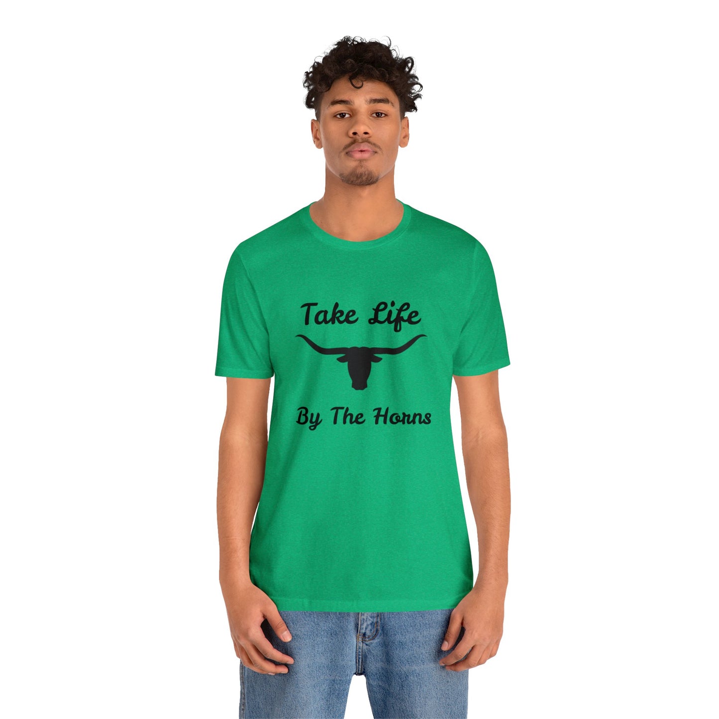 Take Life By The Horns   Unisex Jersey Short Sleeve Tee