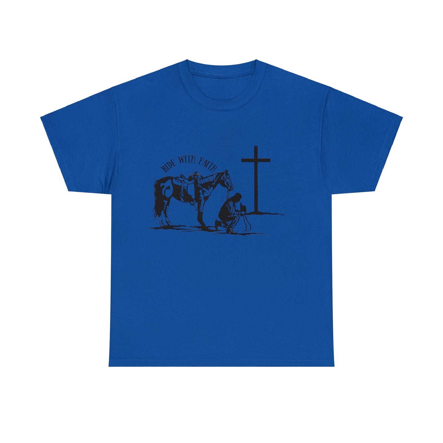 Ride With Faith  Unisex Heavy Cotton Tee