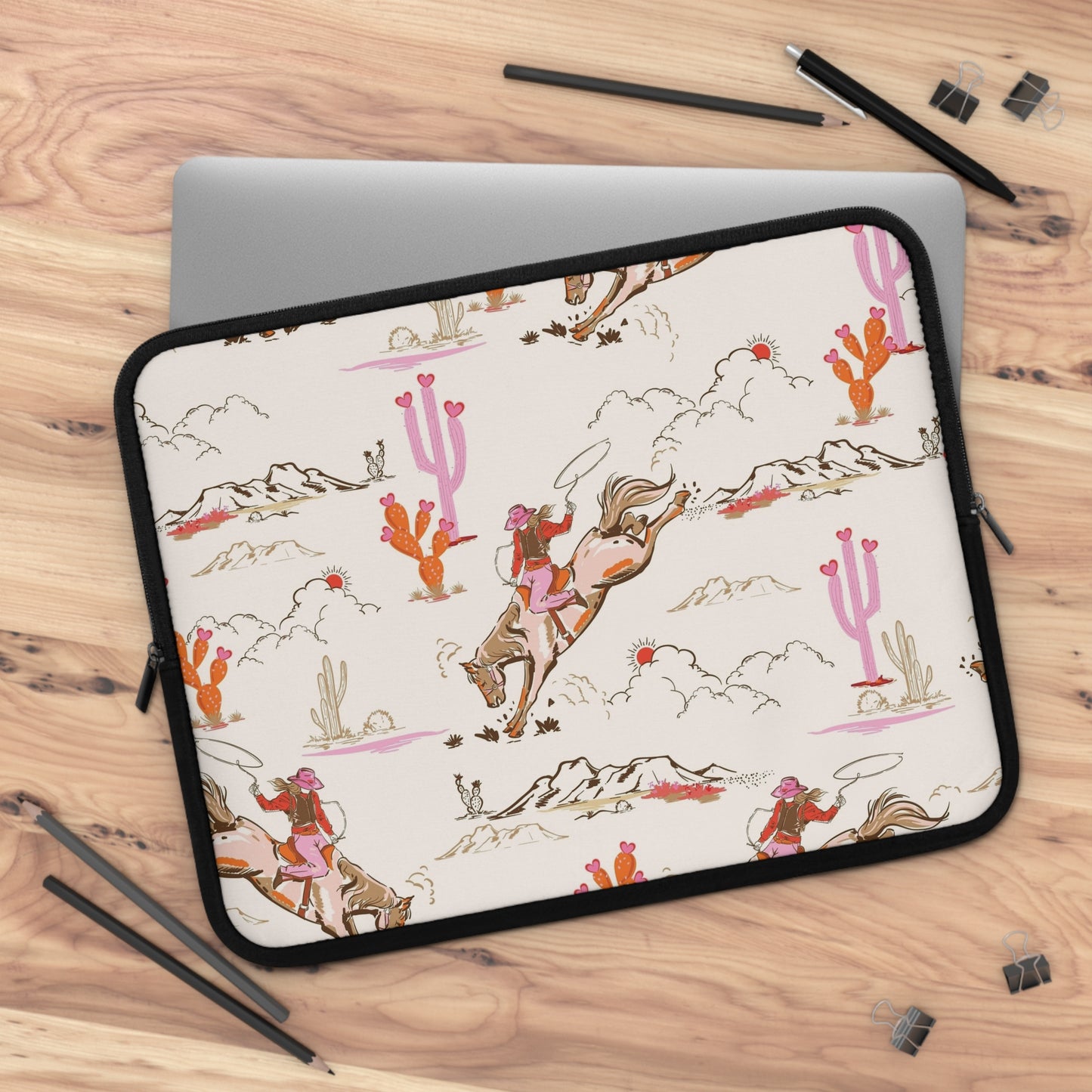 Cowgirl Print Laptop Sleeve