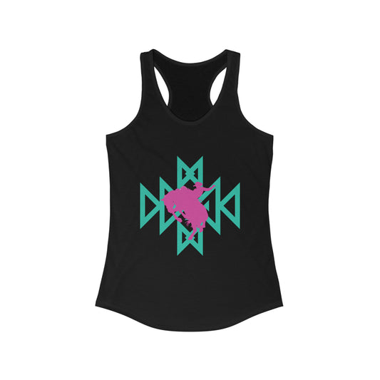 Aztec cowboy Women's Ideal Racerback Tank