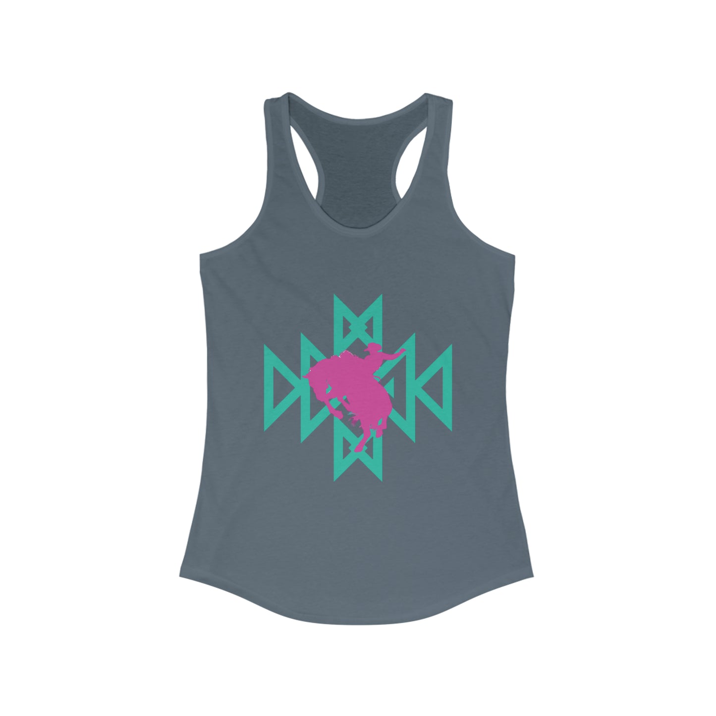 Aztec cowboy Women's Ideal Racerback Tank