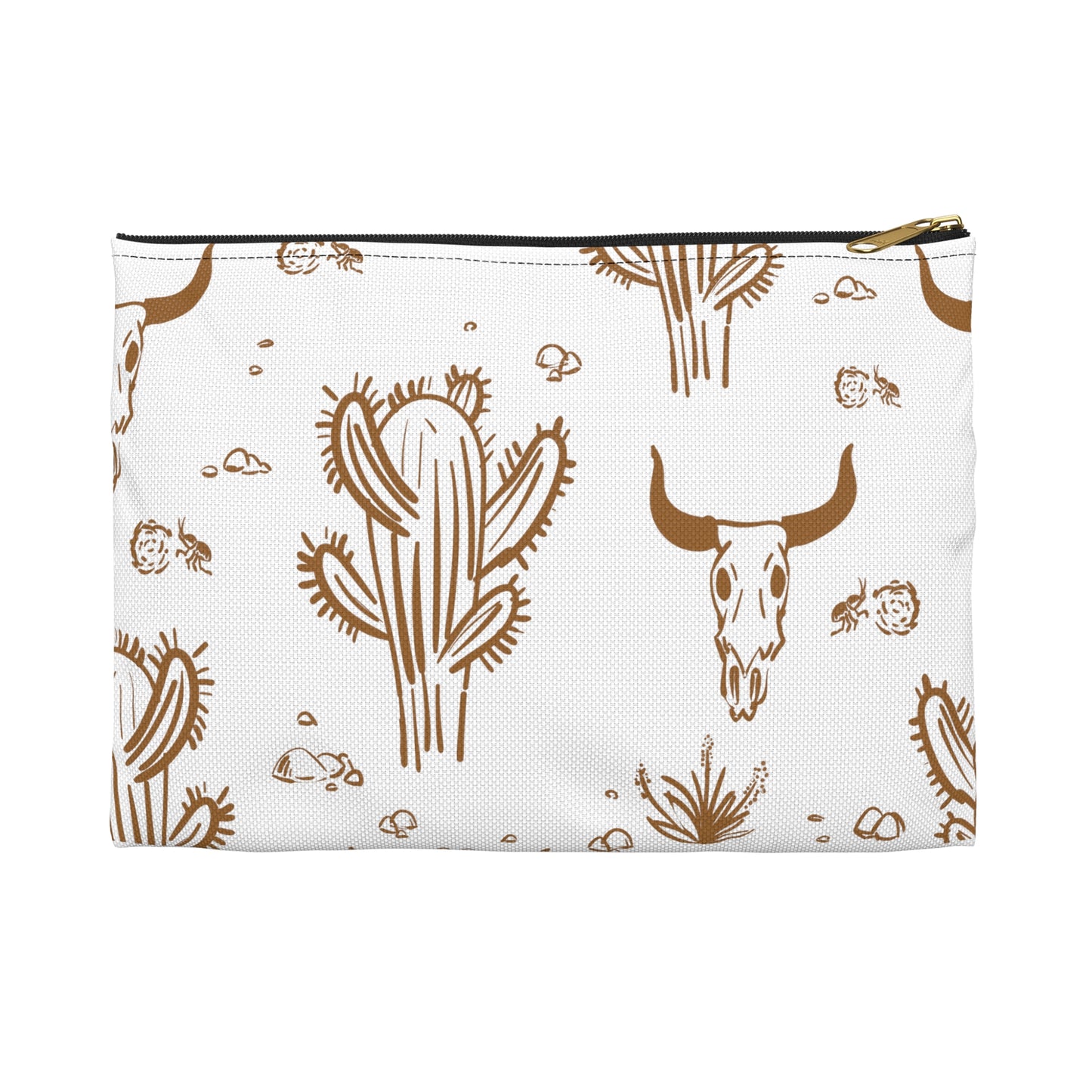 Skull and Cactus Accessory Pouch