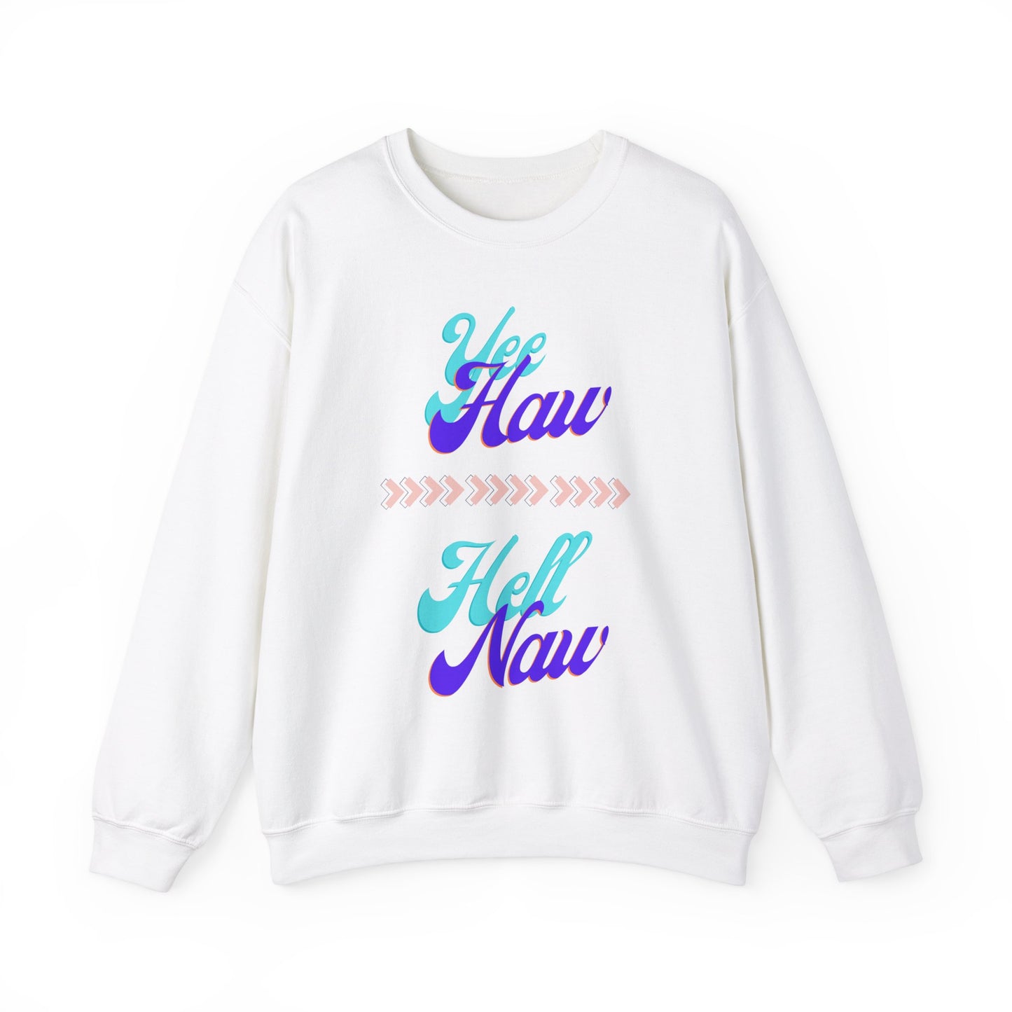 Yee Haw Hell Naw Unisex Heavy Blend™ Crewneck Sweatshirt