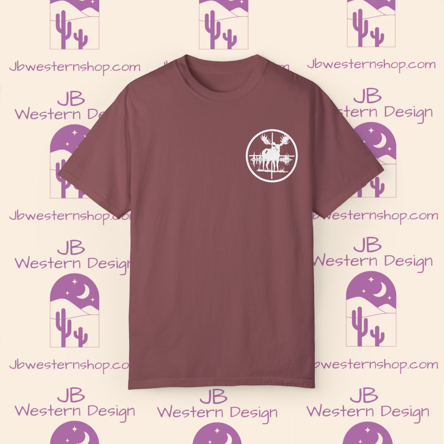 Moose in Scope Unisex Garment-Dyed T-shirt