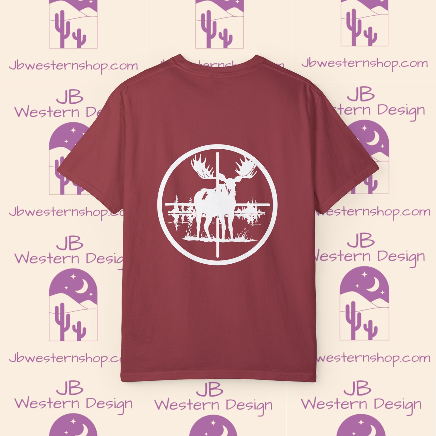 Moose in Scope Unisex Garment-Dyed T-shirt