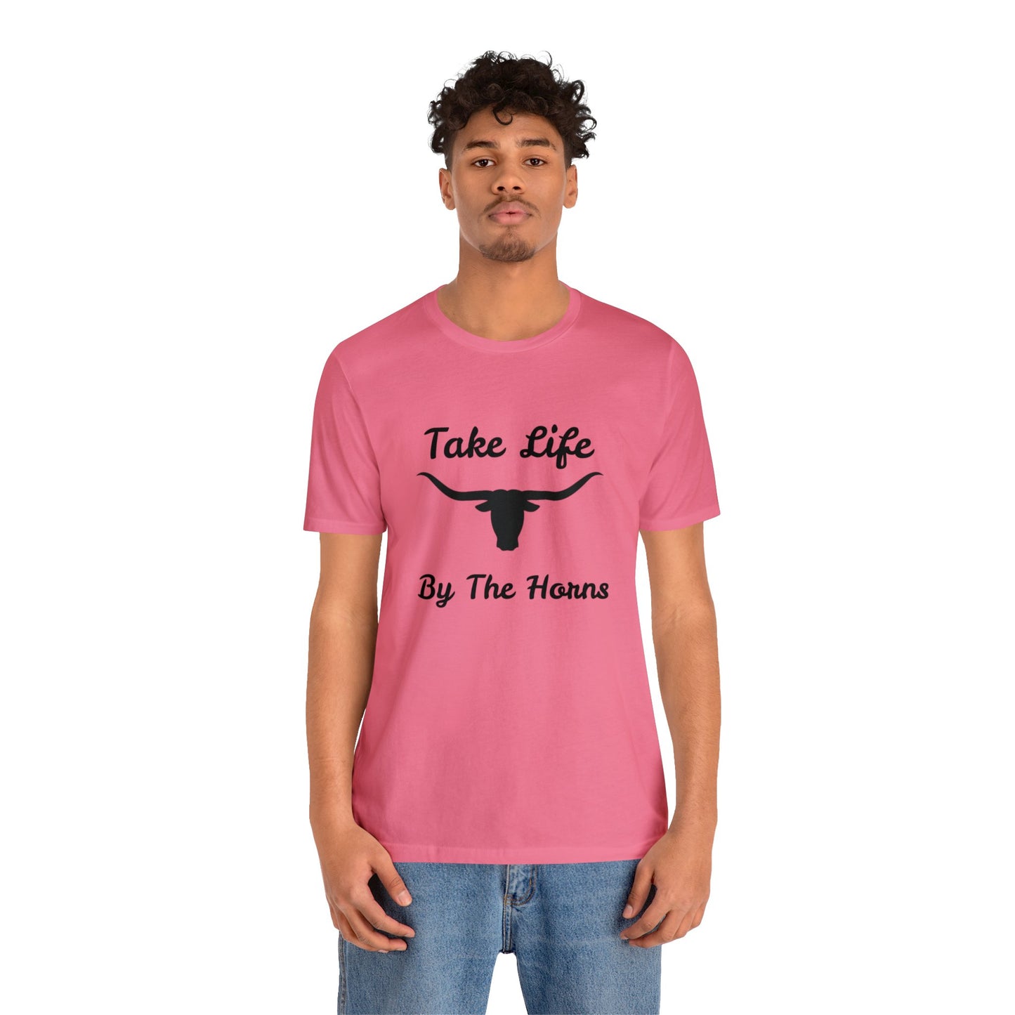 Take Life By The Horns   Unisex Jersey Short Sleeve Tee