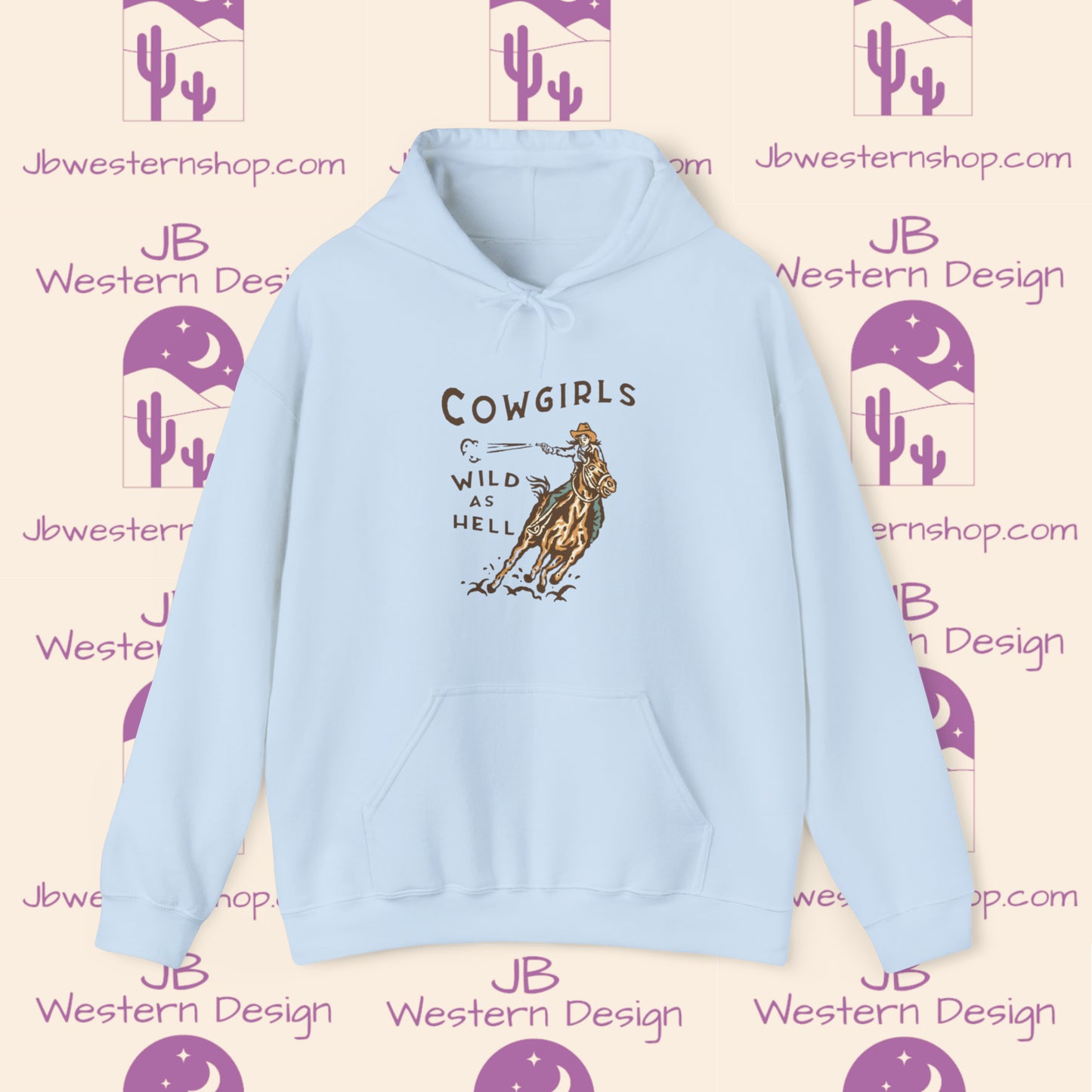 Cowgirls Wild As Hell Unisex Heavy Blend™ Hooded Sweatshirt