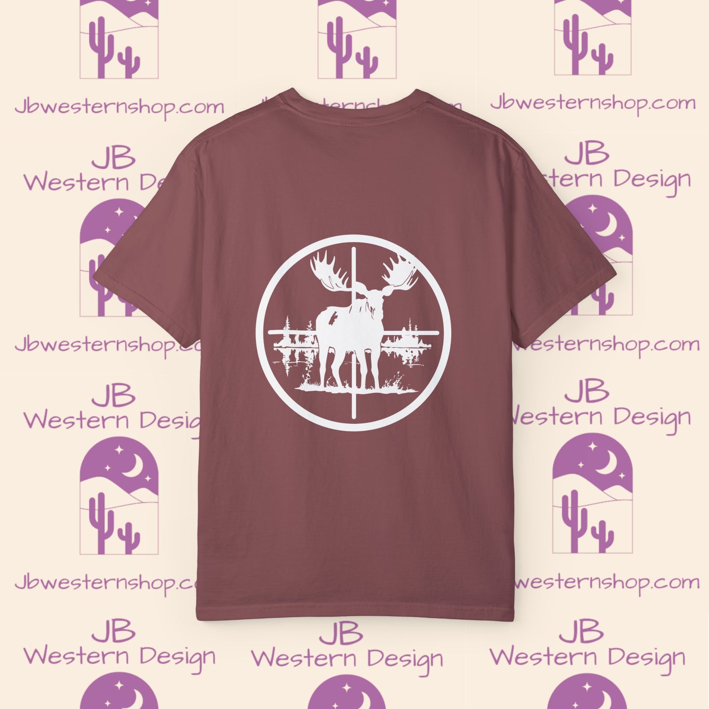 Moose in Scope Unisex Garment-Dyed T-shirt