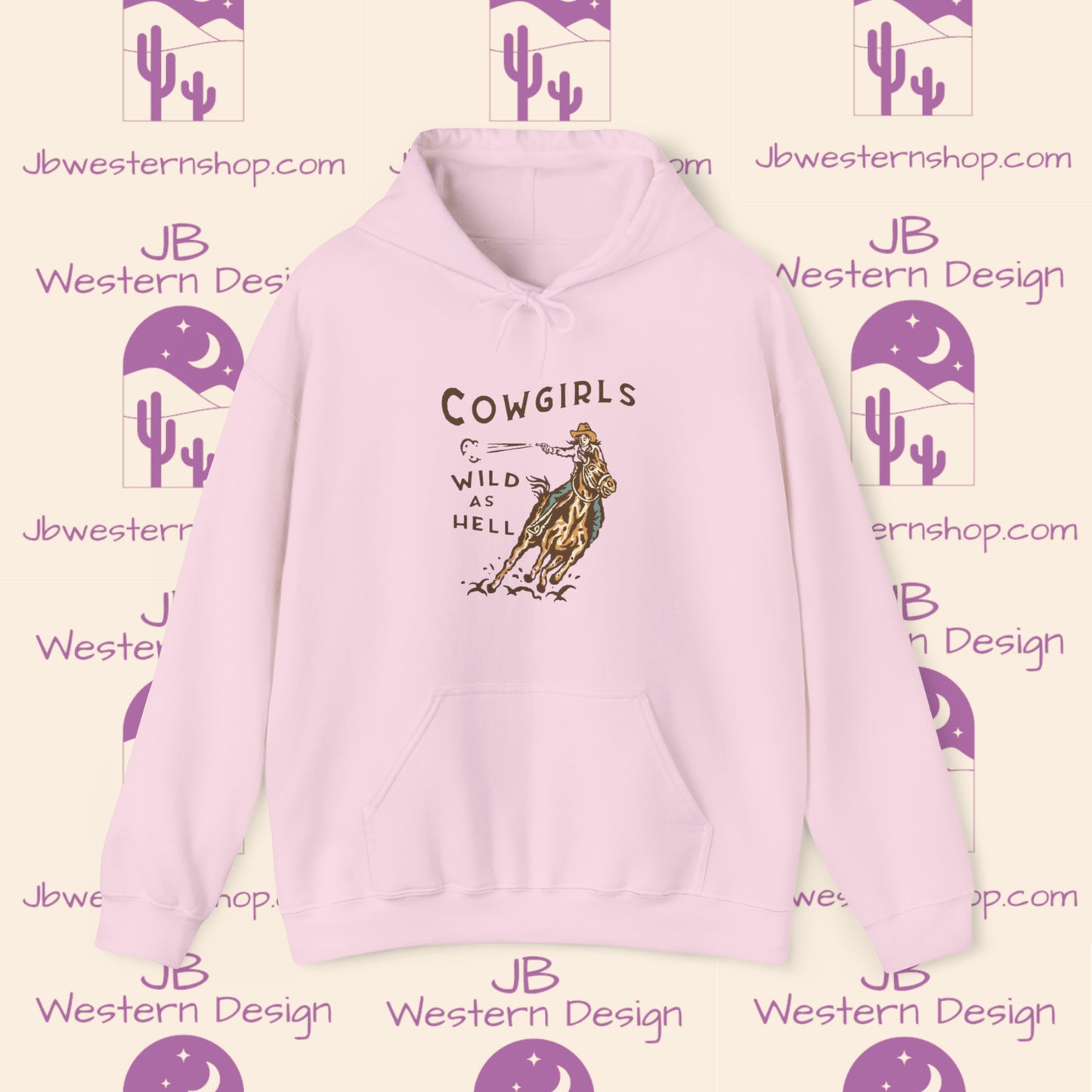 Cowgirls Wild As Hell Unisex Heavy Blend™ Hooded Sweatshirt