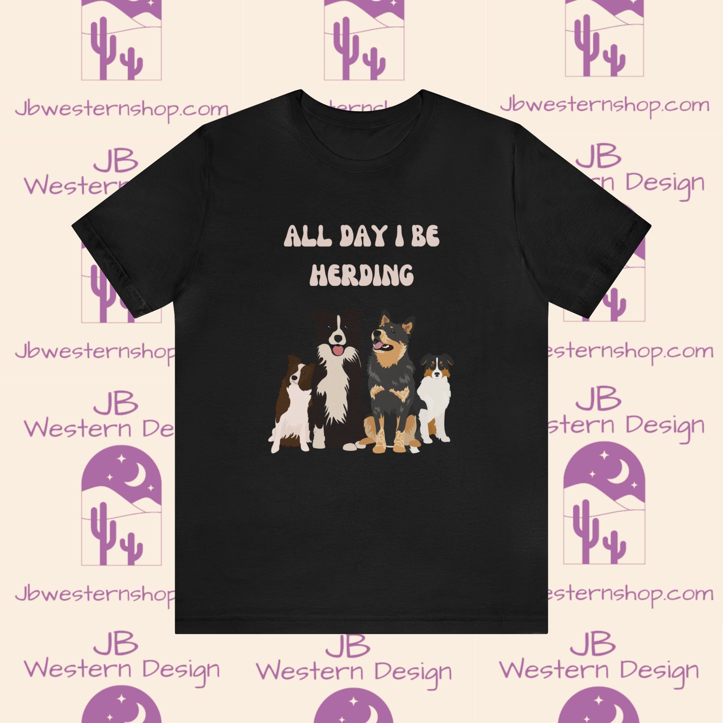 All Day I Be Herding Unisex Jersey Short Sleeve Tee