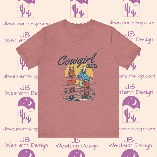 Cowgirl Club Unisex Jersey Short Sleeve Tee