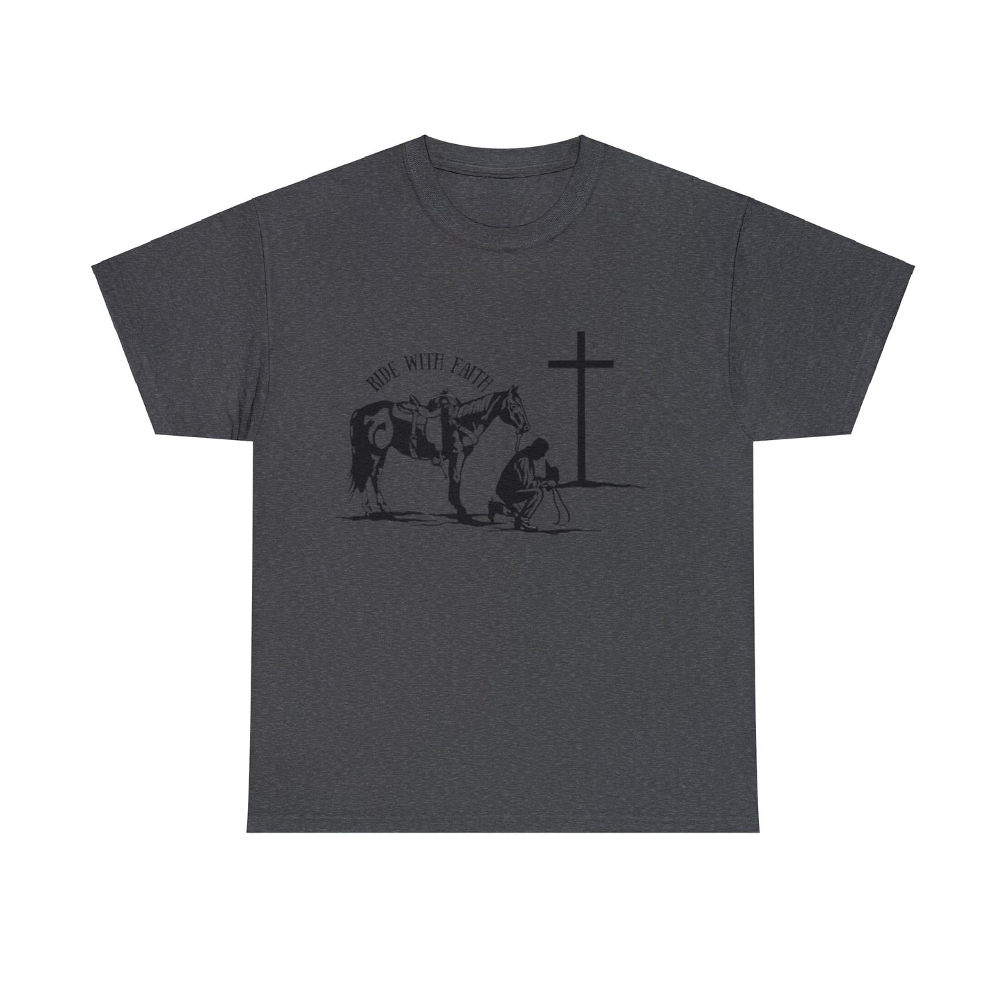 Ride With Faith  Unisex Heavy Cotton Tee