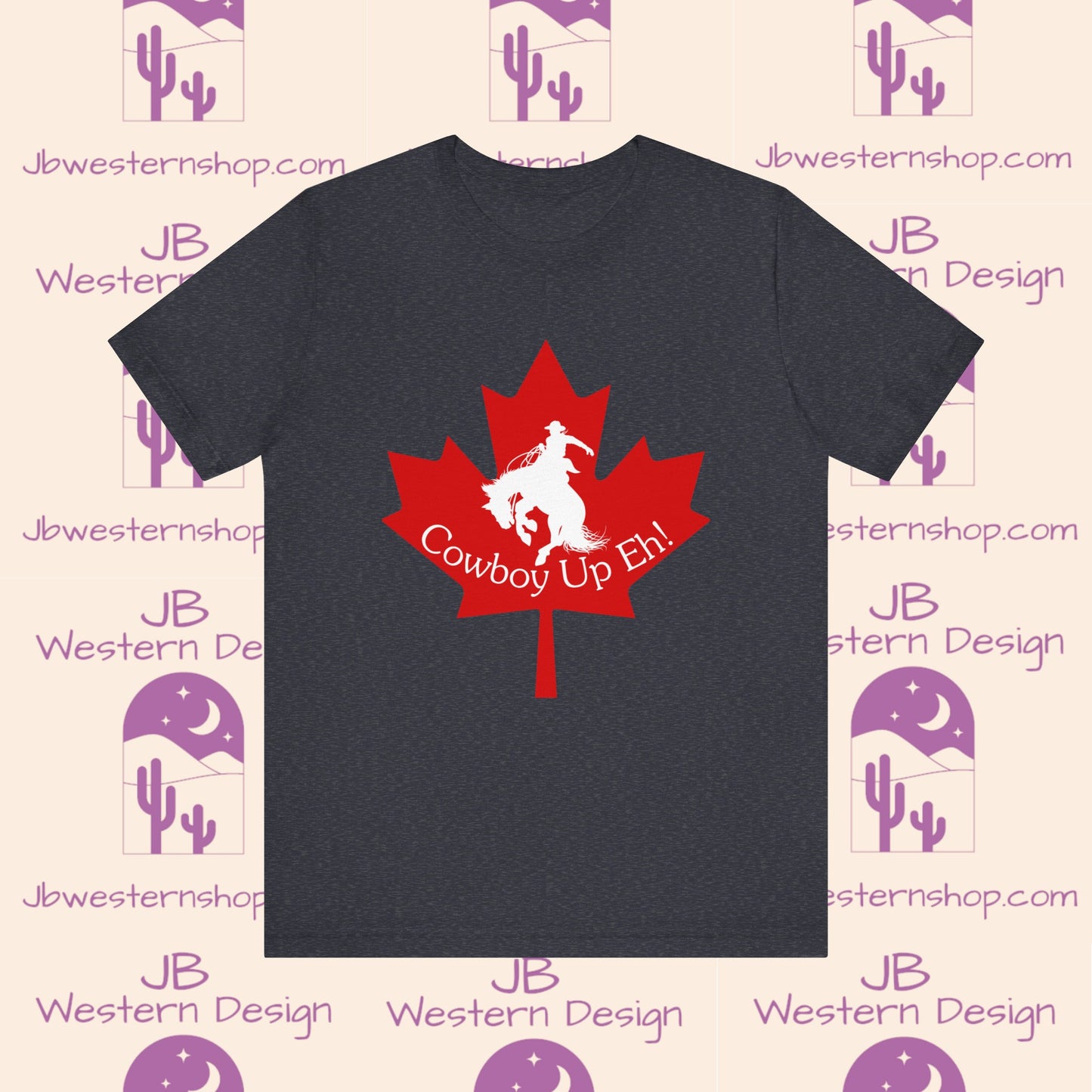 Cowboy Up Eh! Jersey Short Sleeve Tee