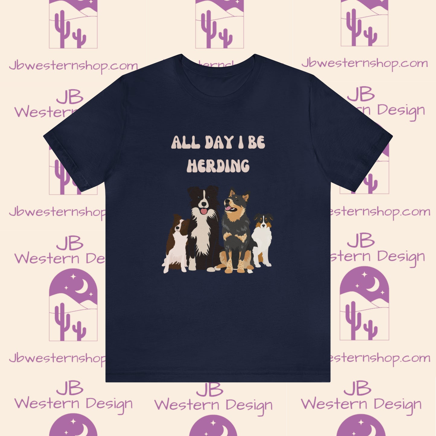 All Day I Be Herding Unisex Jersey Short Sleeve Tee