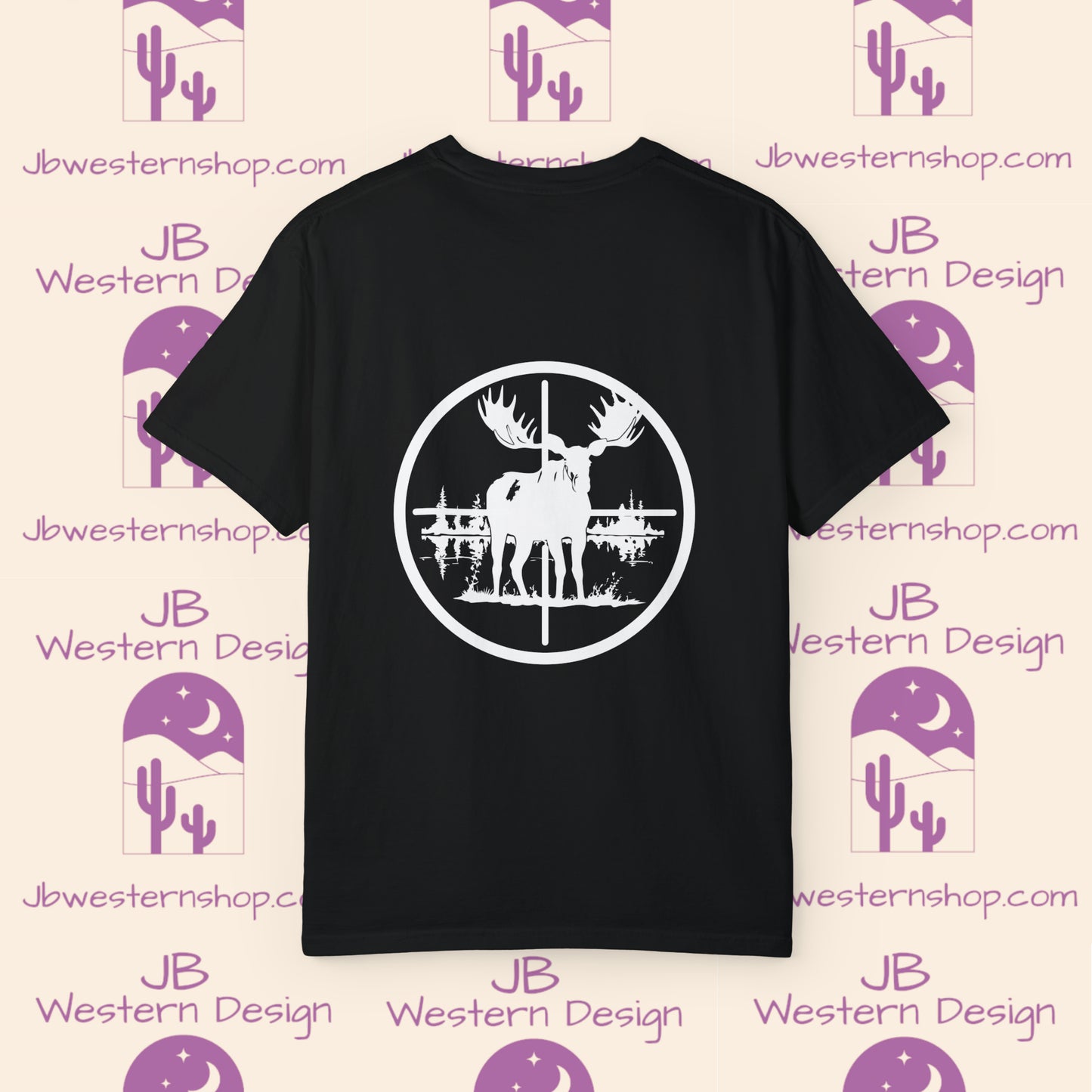 Moose in Scope Unisex Garment-Dyed T-shirt