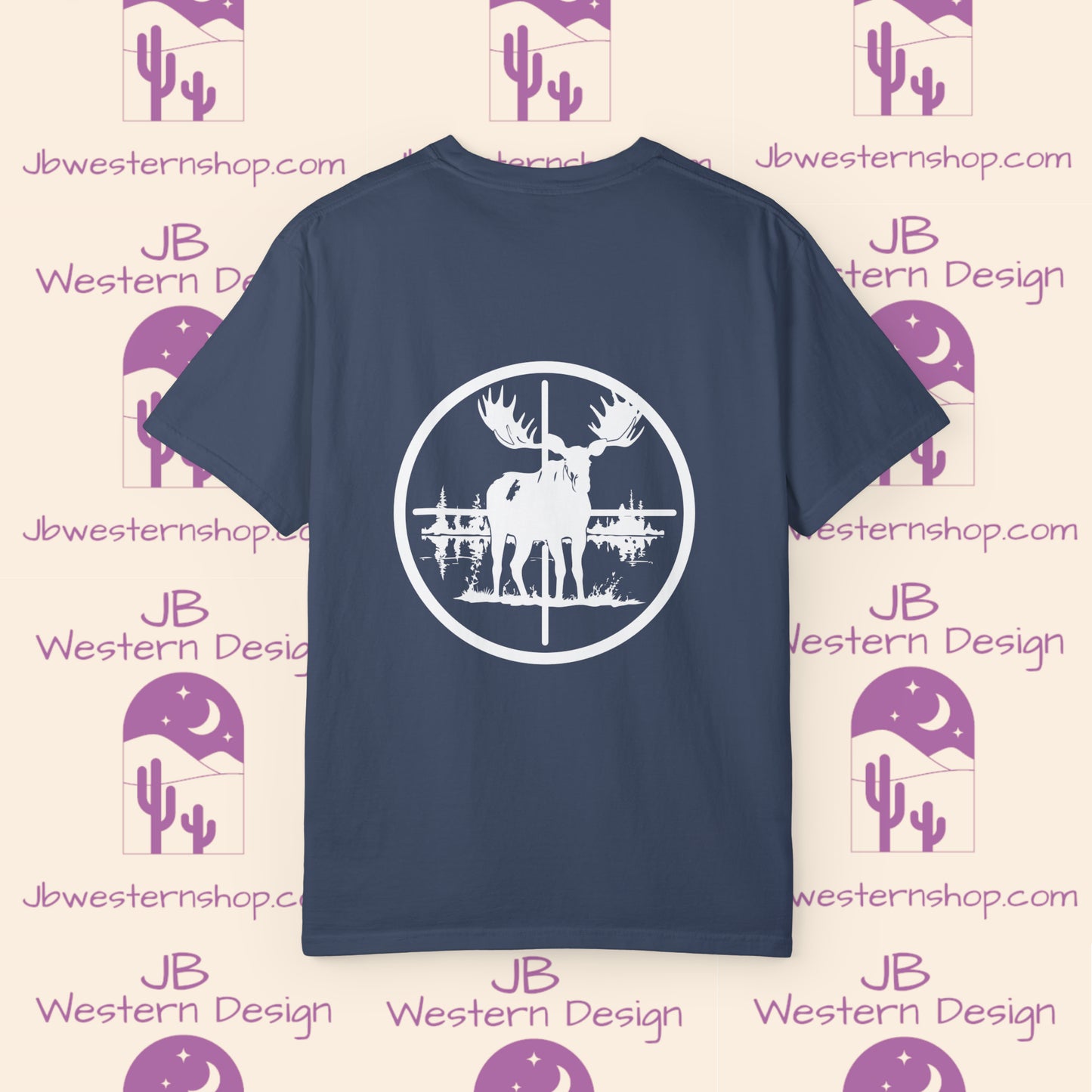 Moose in Scope Unisex Garment-Dyed T-shirt