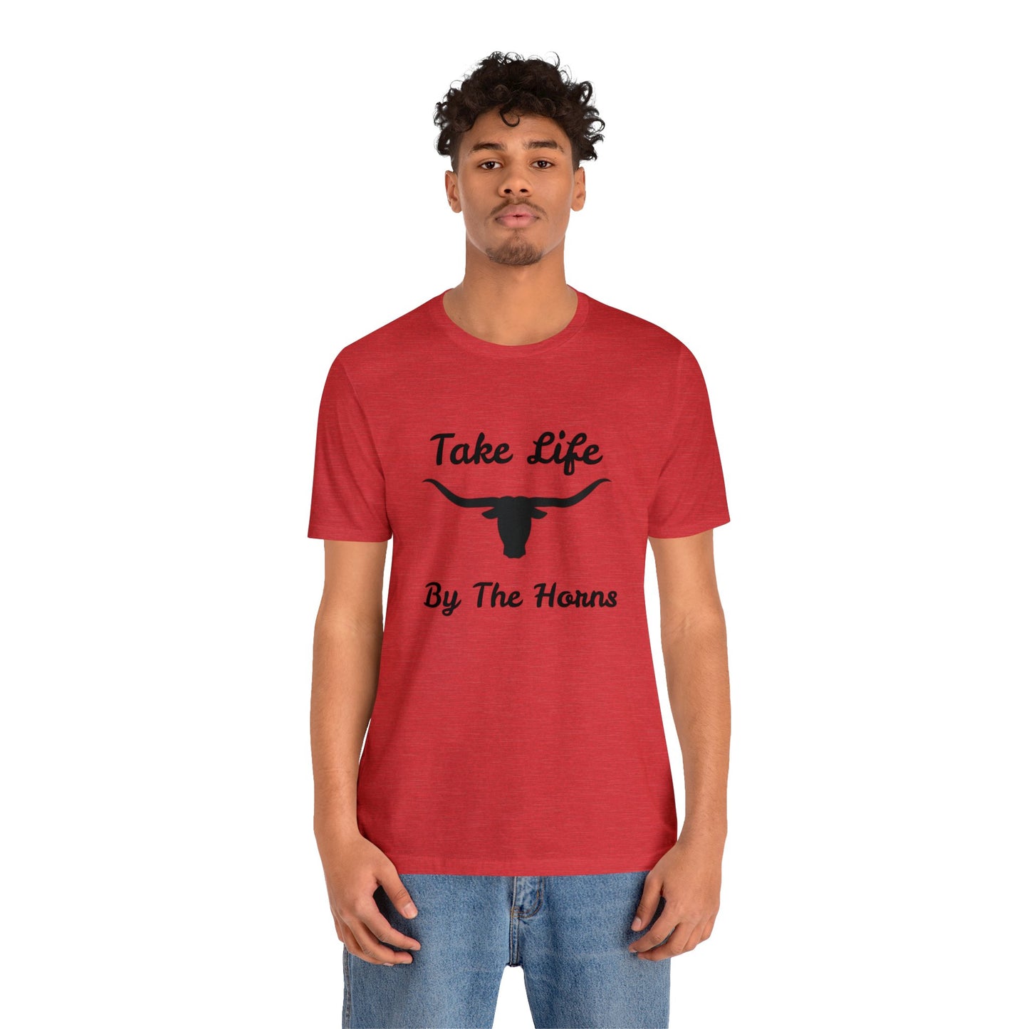 Take Life By The Horns   Unisex Jersey Short Sleeve Tee