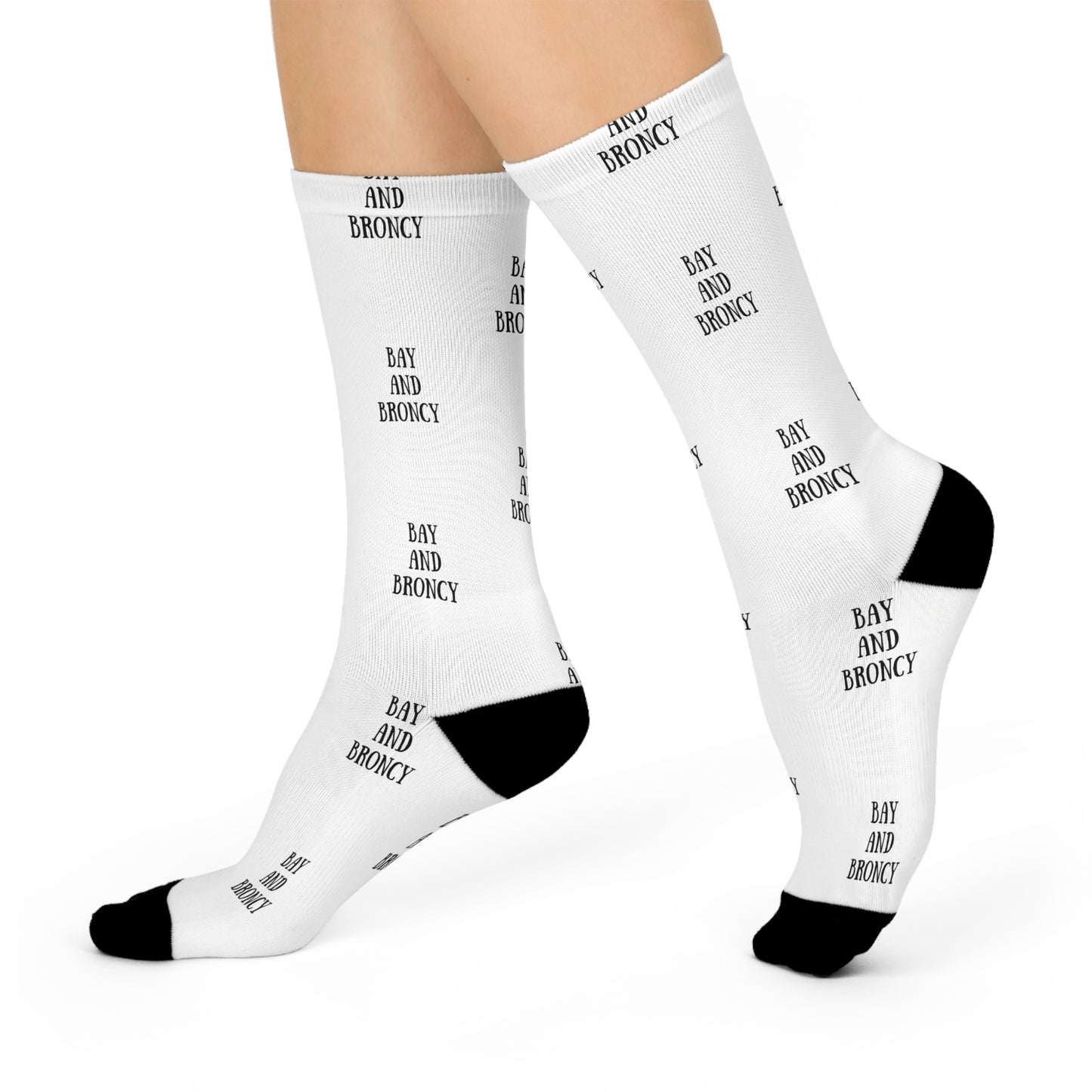 Bay and Broncy Cushioned Crew Socks