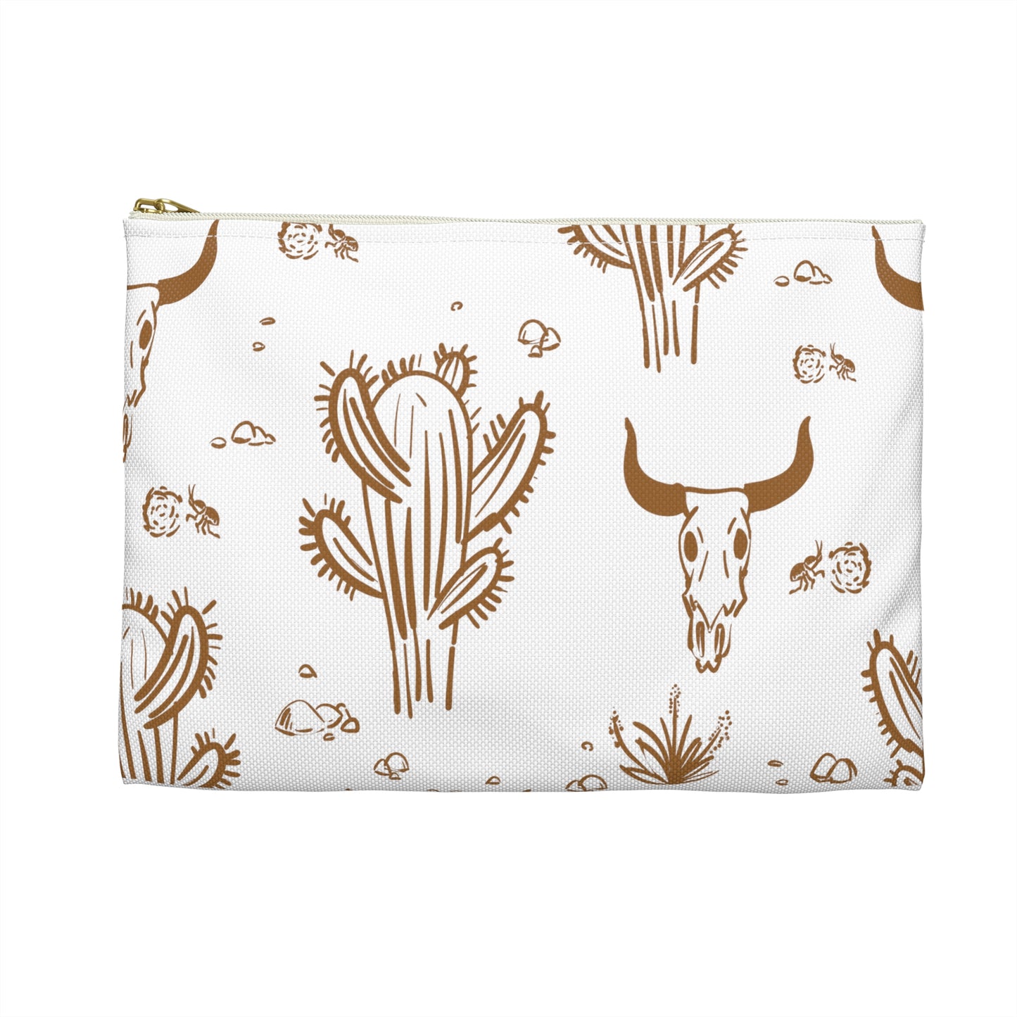 Skull and Cactus Accessory Pouch