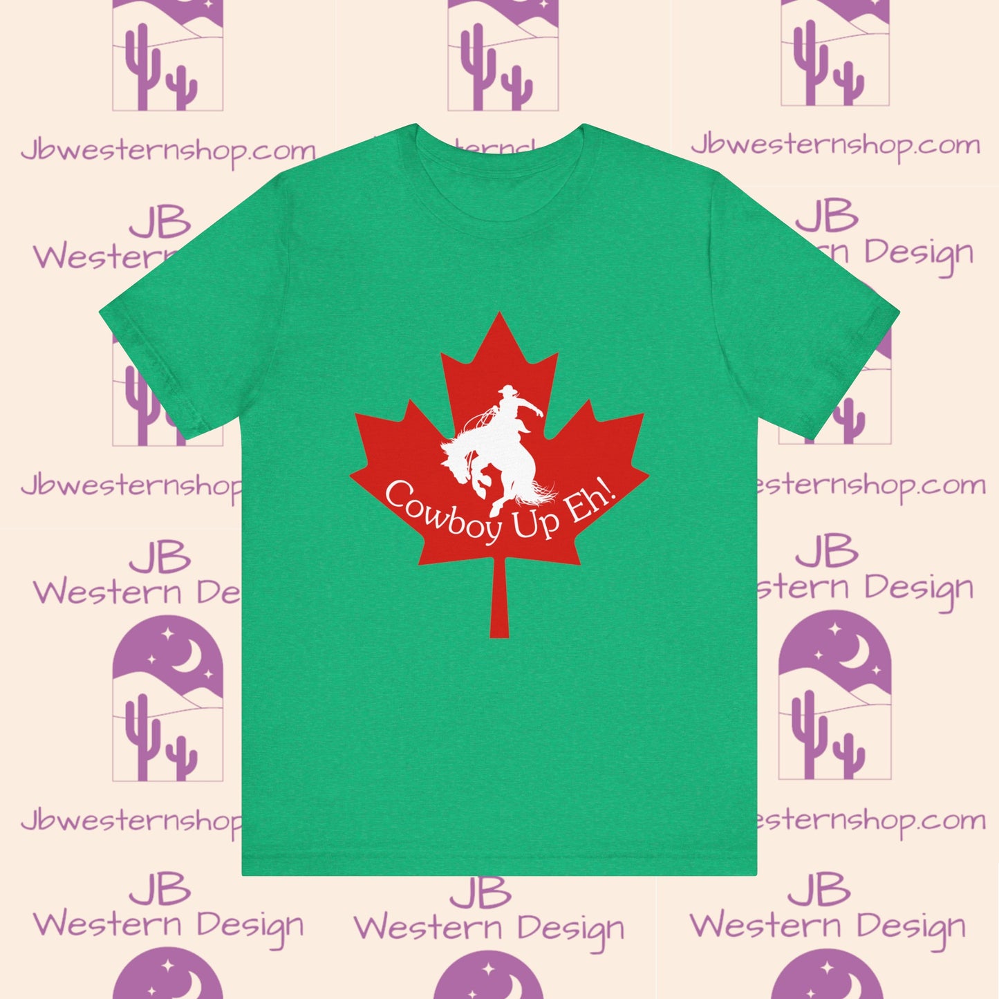 Cowboy Up Eh! Jersey Short Sleeve Tee