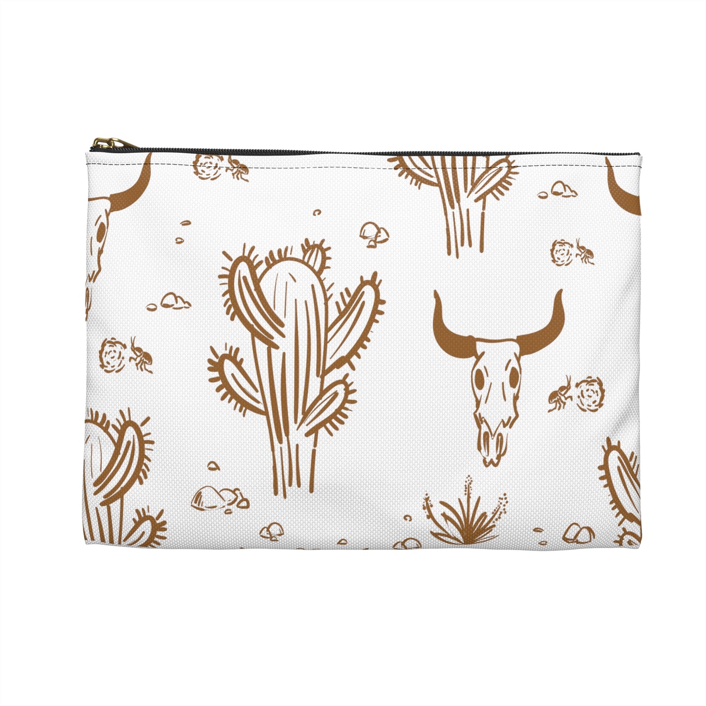 Skull and Cactus Accessory Pouch