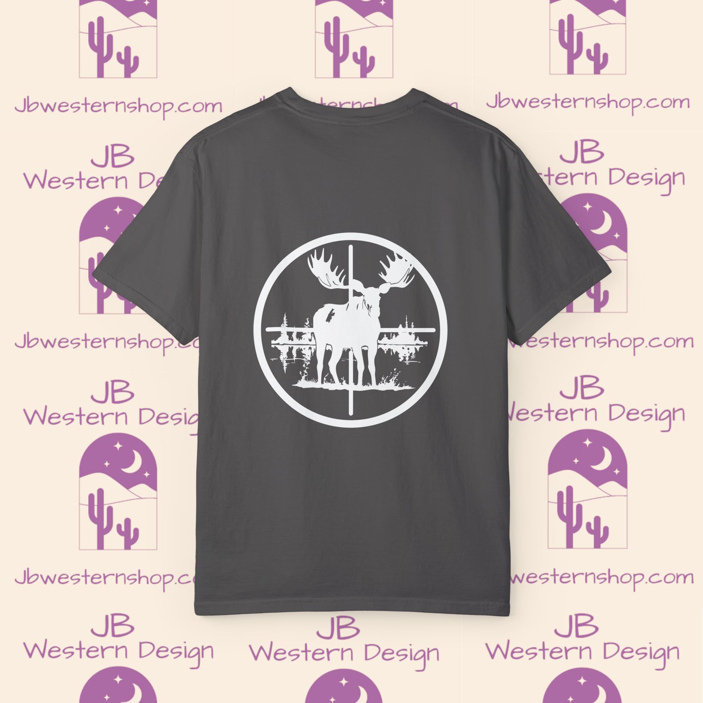 Moose in Scope Unisex Garment-Dyed T-shirt