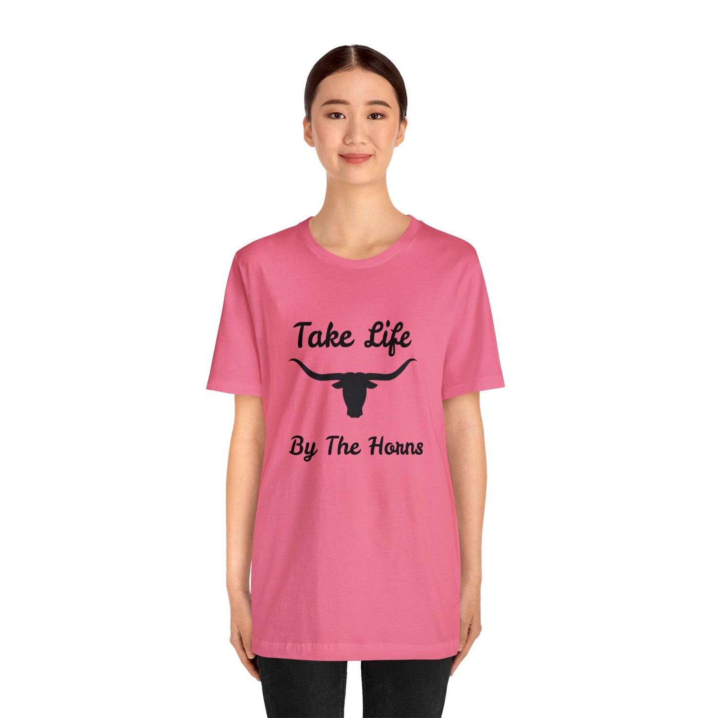 Take Life By The Horns   Unisex Jersey Short Sleeve Tee